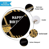 Allenjoy Construction Caution Banner Tablecloth - Allenjoystudio