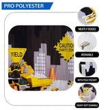 Allenjoy Construction Excavator Backdrop for Birthday Designed by Panida Phillips - Allenjoystudio