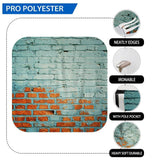 Allenjoy Cracked Bare Red Brick Wall Backdrop - Allenjoystudio