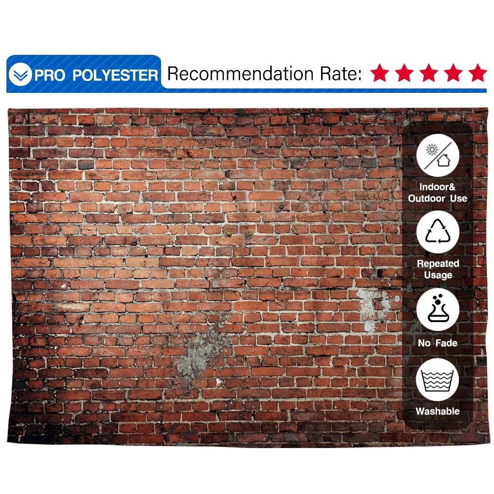 Allenjoy Crimson Brick Wall Photography Background - Allenjoystudio