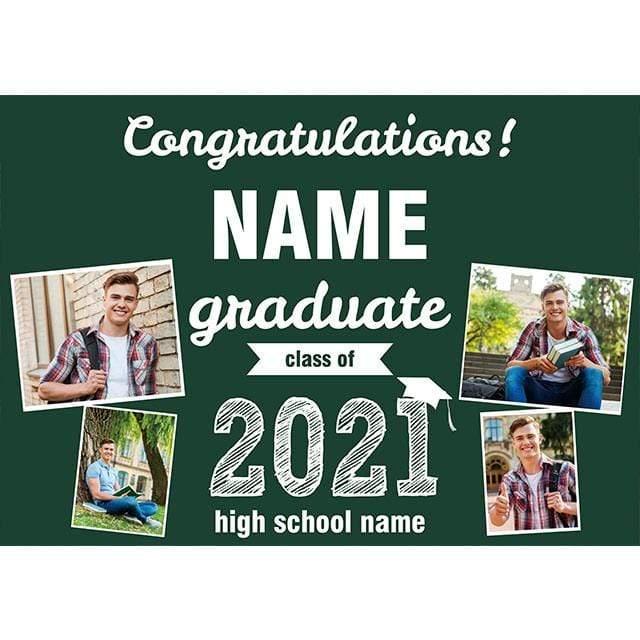 Allenjoy Custom Graduation Personal Photo Green Backdorp - Allenjoystudio