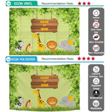 Allenjoy Custom Name Wooden Brand animals in Forest Backdrop - Allenjoystudio