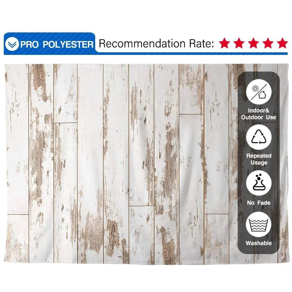 Allenjoy Distressed Beige Wood Floor Photography Backdrop - Allenjoystudio