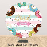 Allenjoy Dounts Rainbow Round Backdrop - Allenjoystudio