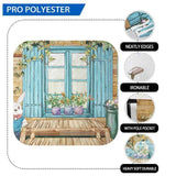 Allenjoy Drawn Painted Easter Rabbit Wooden House Backdrop - Allenjoystudio