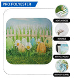 Allenjoy Easter Eggs Green Grass Fence for Spring Backdrop - Allenjoystudio