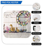 Allenjoy Easter Backdrop Eggs White Wood Wall for Photoraphy - Allenjoystudio