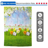 Allenjoy Easter Backdrop Eggs Grass Colorful Garden for Spring Photography - Allenjoystudio