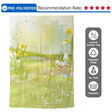 Allenjoy Easter Eggs Rabbit Green Grass Spring Texture Backdrop - Allenjoystudio