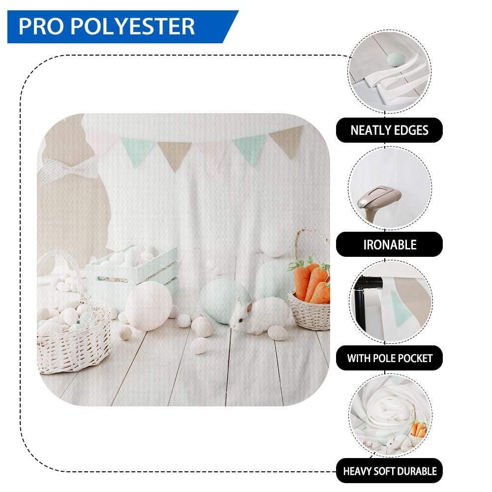 Allenjoy Easter Egg White Wood Floor Photography Backdrop - Allenjoystudio