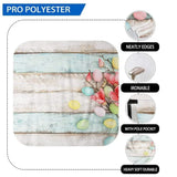 Allenjoy Easter Eggs Flowers Retro Colorful Wooden Backdrop - Allenjoystudio