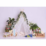 Allenjoy Easter Tent Bunny Minisession Backdrop Designed by Panida Phillips - Allenjoystudio