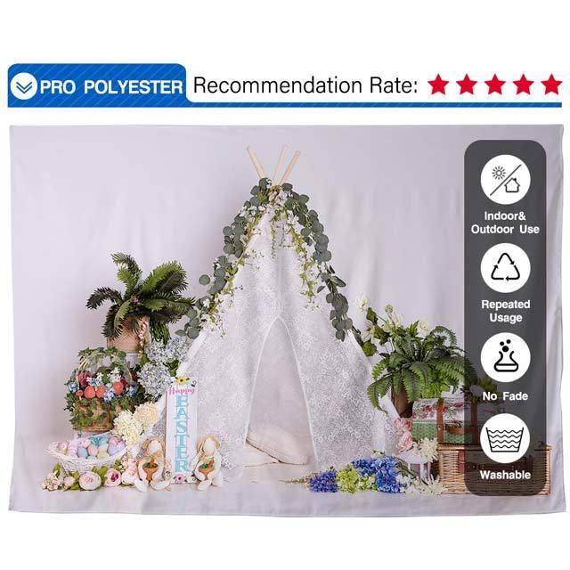 Allenjoy Easter Tent Bunny Minisession Backdrop Designed by Panida Phillips - Allenjoystudio