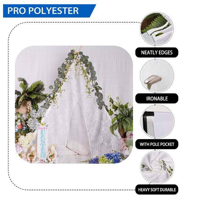 Allenjoy Easter Tent Bunny Minisession Backdrop Designed by Panida Phillips - Allenjoystudio