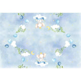 Allenjoy Elephant Cloud Backdrop Tablecloth for Baby Shower - Allenjoystudio