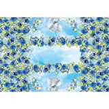 Allenjoy Elephant Floral Backrop Tablecloth for Boys - Allenjoystudio