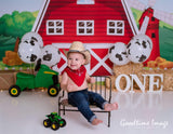 Allenjoy Farm Cow Balloon Backdrop Designed by Panida Phillips