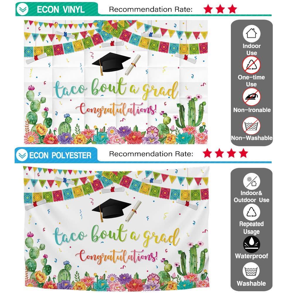 Allenjoy Fiesta Cactus Graduation Backdrop - Allenjoystudio