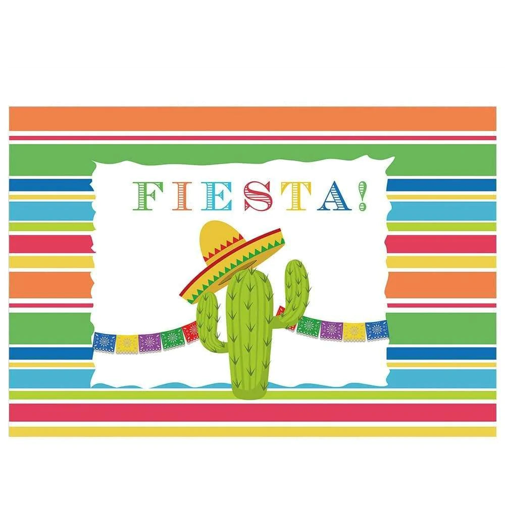 Allenjoy Fiesta Cactus Hat Colourful Stripes Decoration Photographic Shoot Photophone - Allenjoystudio