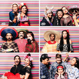 Allenjoy Fiesta Theme Mexican Festival Backdrop Stripes Cinco Banner for Children - Allenjoystudio