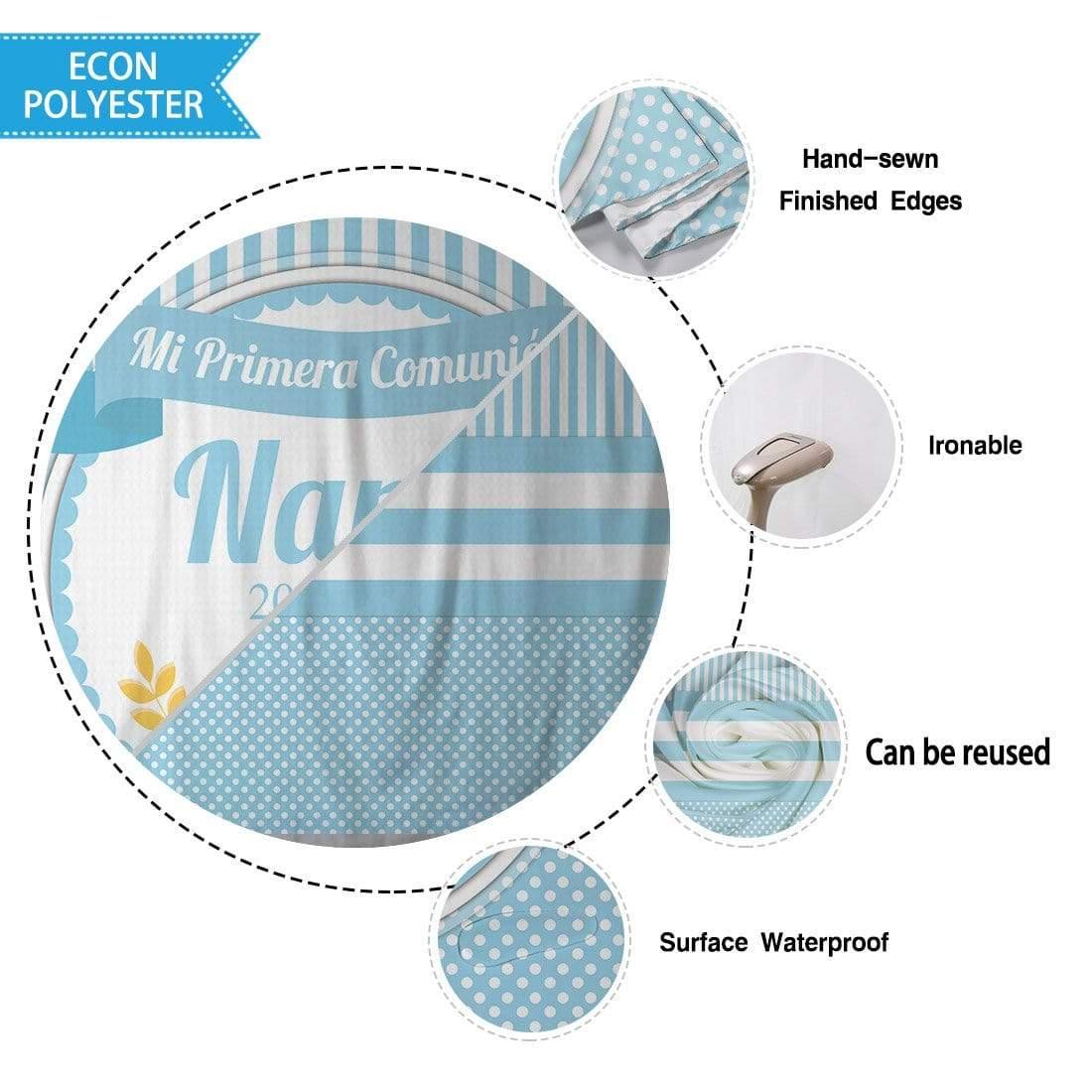 Allenjoy First Communion Backdrop Tablecloth for Baptism - Allenjoystudio