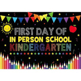 Allenjoy First Day of In Person School Kindergarten Backdrop