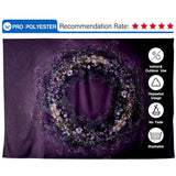 Allenjoy Purple Wreath New Born Portrait Backdrop - Allenjoystudio