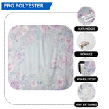 Allenjoy Art Purple Painting Floral Backdrop - Allenjoystudio