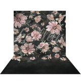 Allenjoy Pink Floral Portrait Backdrop