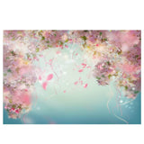 Allenjoy Flower Wall Backdrop Dreamy  Oil Painting Floral for Girls Macrame Wedding