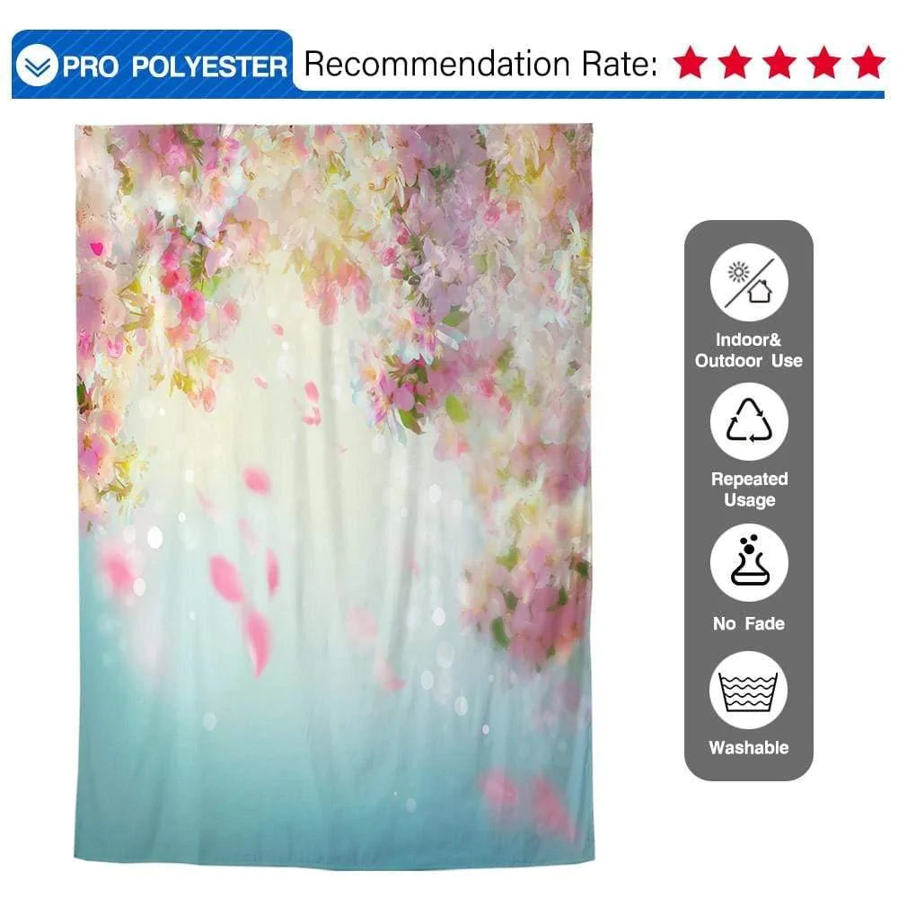 Allenjoy Oil Painting Floral Abstract Backdrop - Allenjoystudio