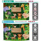 Allenjoy Animals Lion King in Jungle Grass Cartoon Backdrop - Allenjoystudio