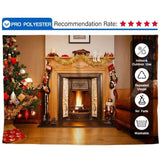 Allenjoy Christmas Tree Fireplace Sofa Famliy Photography Backdrop - Allenjoystudio