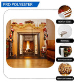 Allenjoy Christmas Tree Fireplace Sofa Famliy Photography Backdrop - Allenjoystudio