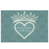 Allenjoy Love Royal Valentine pattern Green Backdrop