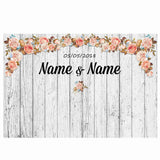 Allenjoy White Wood Custom Wedding Flower Backdrop