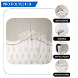 Allenjoy White Professional Tufted Headboard  Backdrop - Allenjoystudio