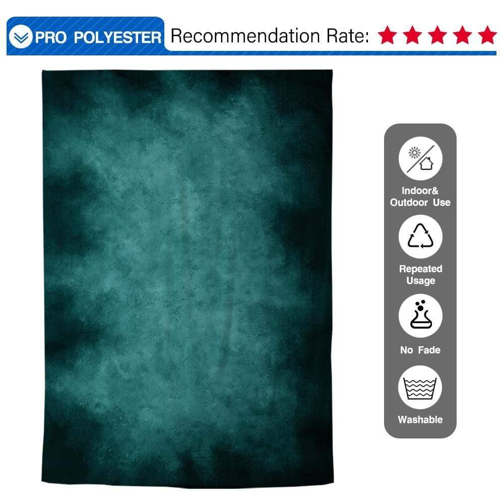 Allenjoy Peacock Blue Old Master Backdrop - Allenjoystudio