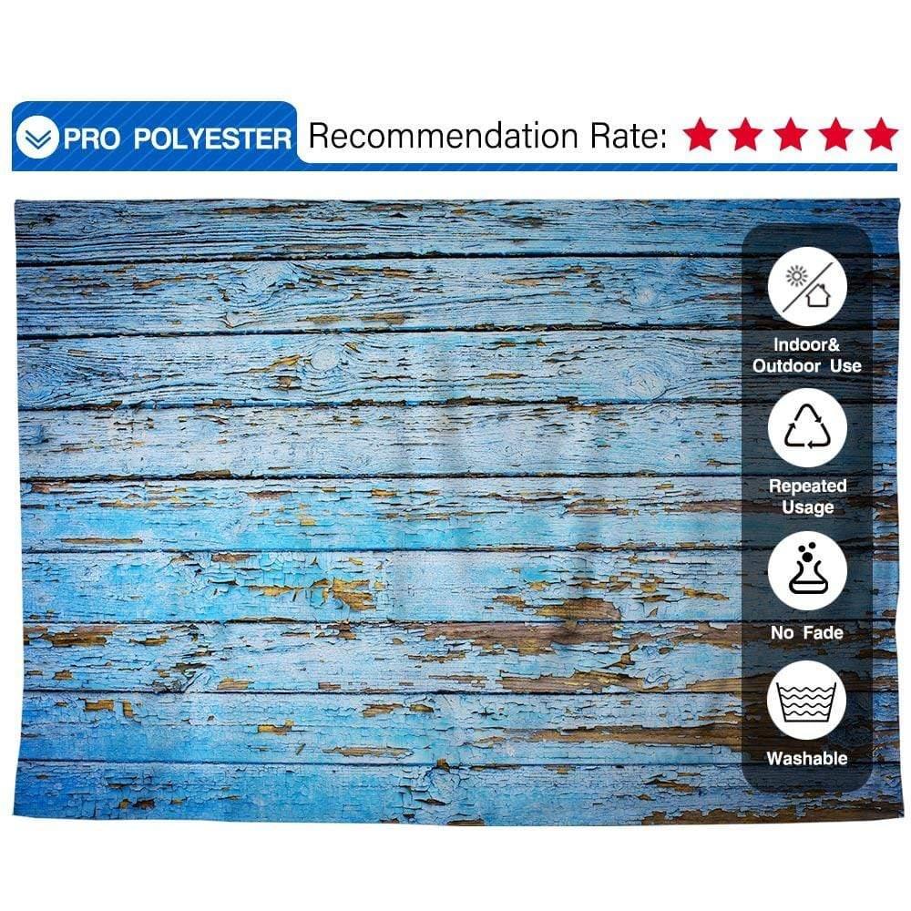 Allenjoy Cracked Deep  Faded Blue Backdrop Floor for Photography - Allenjoystudio