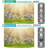 Allenjoy Grass Wildflower Bush in Glitter Sunshine Spirng Backdrop - Allenjoystudio