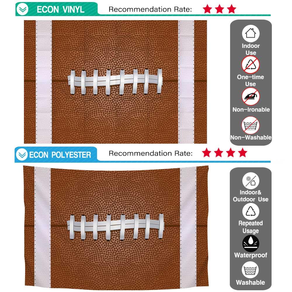 Allenjoy American Football Ball White Laces Sewing Backdrop - Allenjoystudio