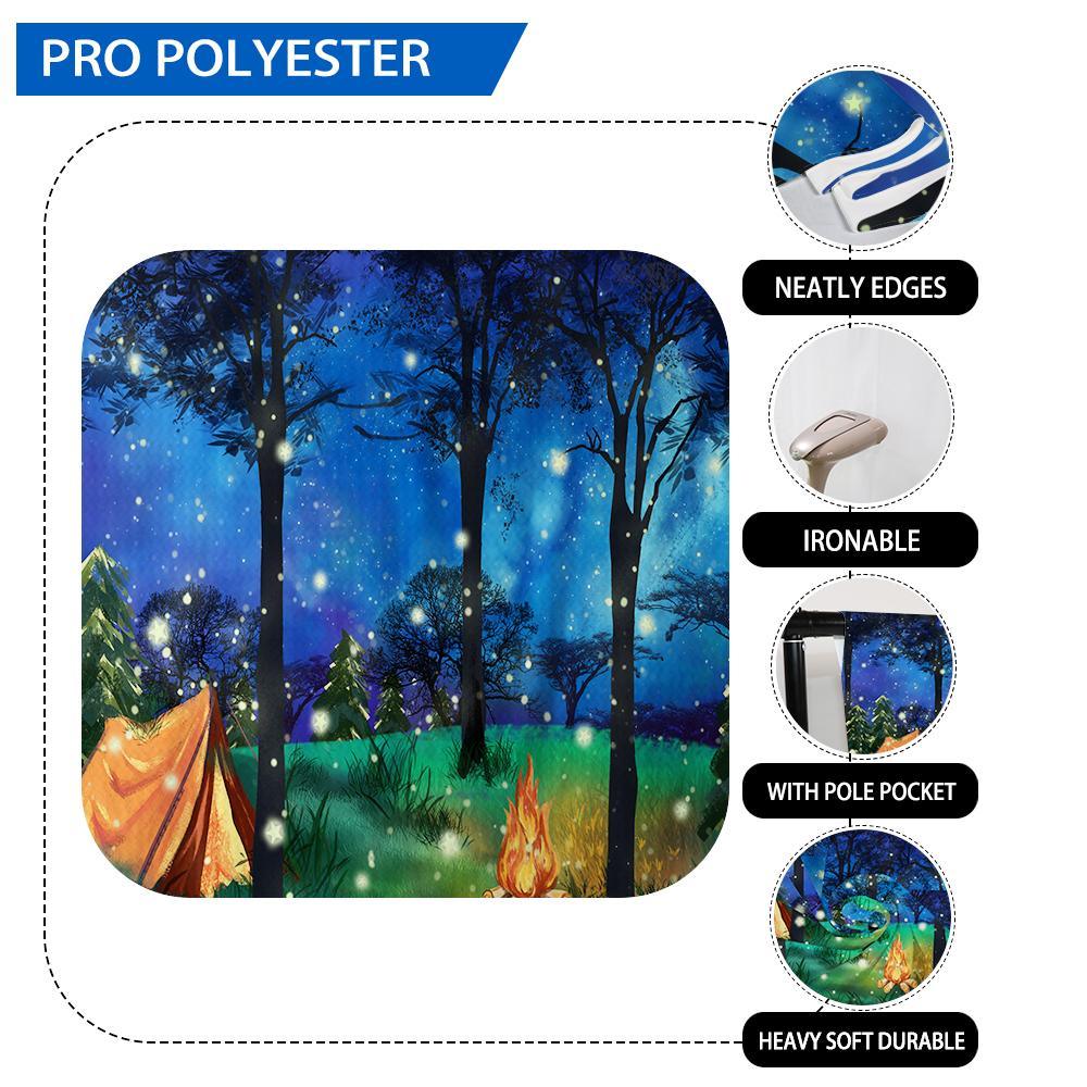Allenjoy Galaxy Tent Forest Bonfire Backdrop Hand-Painted for Children Minisession - Allenjoystudio