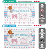 Allenjoy Gender Reveal Free Throws or Pink Bows Backdrop - Allenjoystudio