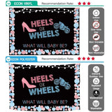 Allenjoy Gender Reveal Heels or Wheels Black Backdrop - Allenjoystudio