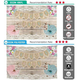 Allenjoy Gender Reveal Pink or Blue Baby Carriage Wood Backdrop - Allenjoystudio