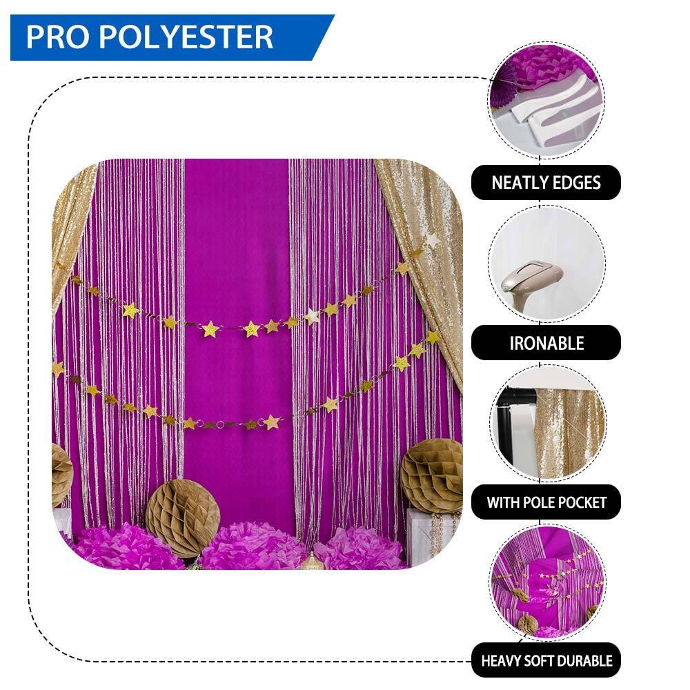 Allenjoy Golden Curtain and Rose Red Background for Cake Smash Designed by Panida Phillips - Allenjoystudio