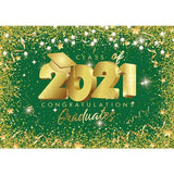 Allenjoy Golden Glitter Congratulates Graduates Prom Party Backdrop