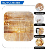 Allenjoy Golden Wooden Shiny Halo Dots Backdrop - Allenjoystudio