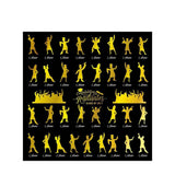 Allenjoy Graduation Backdrop Custom Name Golden Background - Allenjoystudio