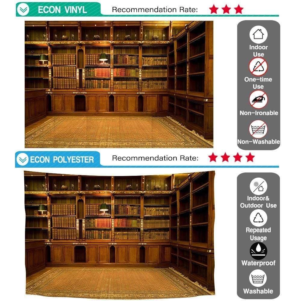 Allenjoy Retro Vintage Library School Graduation Backdrop - Allenjoystudio